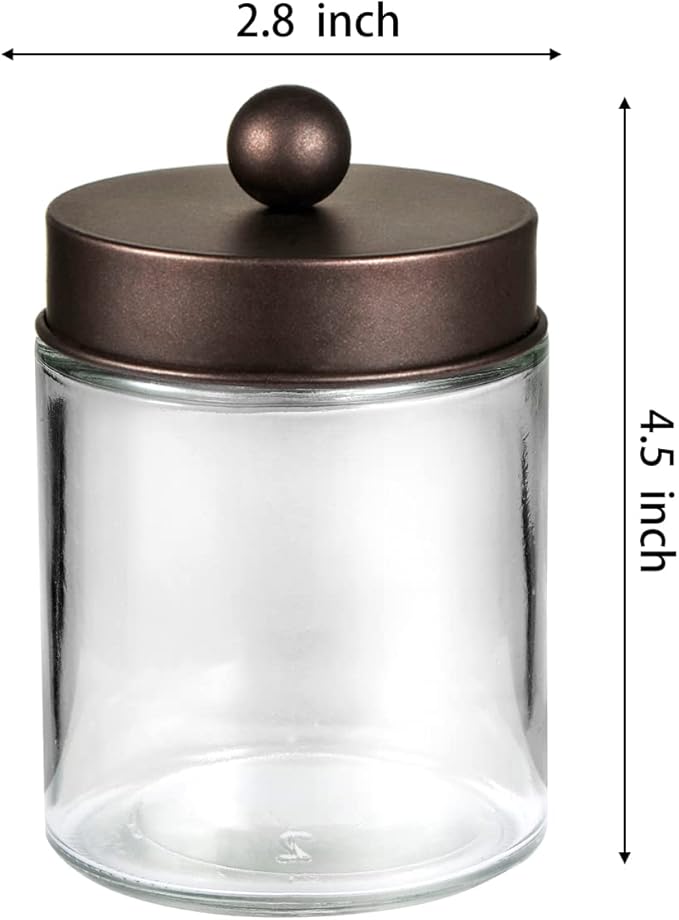 Apothecary Jar Canisters Bathroom Vanity Organizer - Image 4