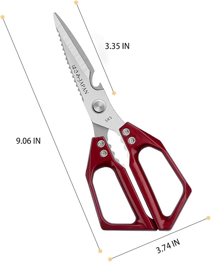Multi-Purpose Rust Proof Kitchen Shears, Heavy Duty Meat Scissors, Dishwasher - Image 2