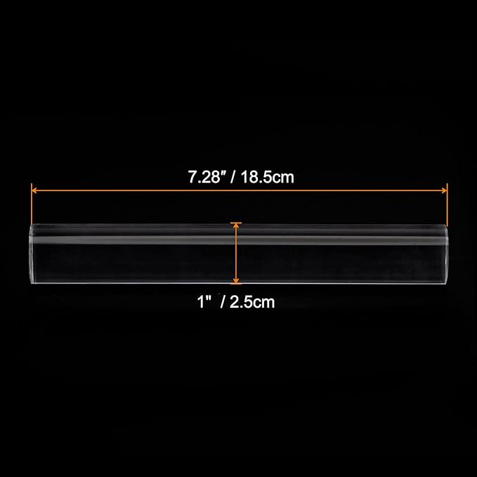 HARFINGTON Acrylic Clay Roller 7.28 Inch x 1 Inch Solid Non-Stick Plastic Round - Image 2