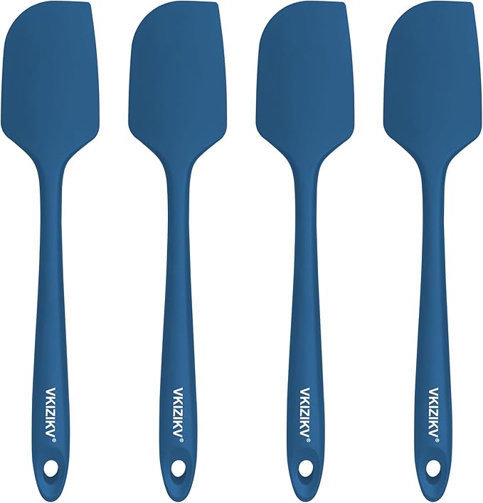 4 Pcs Silicone Spatula Set, 11.4 In, 600°F Heat Resistant Rubber Spatulas by Unknown