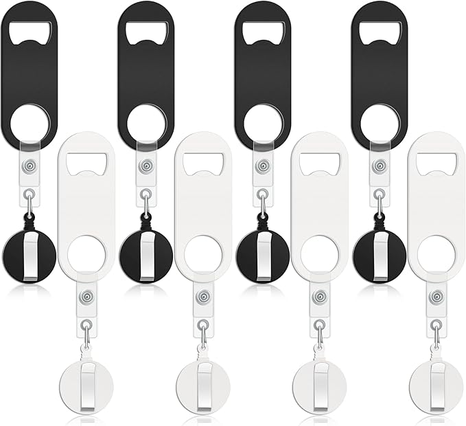 Honoson 8 Pieces Retractable Bottle Opener Bartender Flat Beer Opener by Honoson