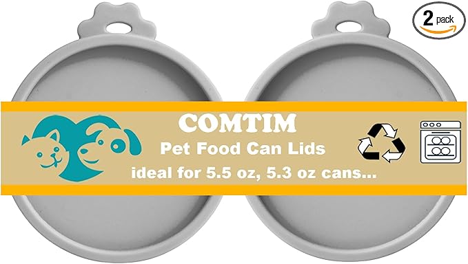 Comtim Cat Food Can Covers Lids by COMTIM