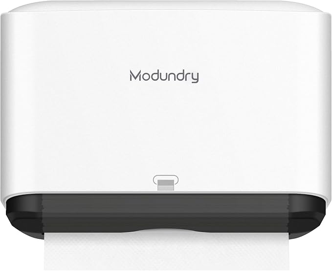 Wall Mount Paper Towel Dispenser, Adhesive No-Drill or Screw Install, Holds 200 by Modundry