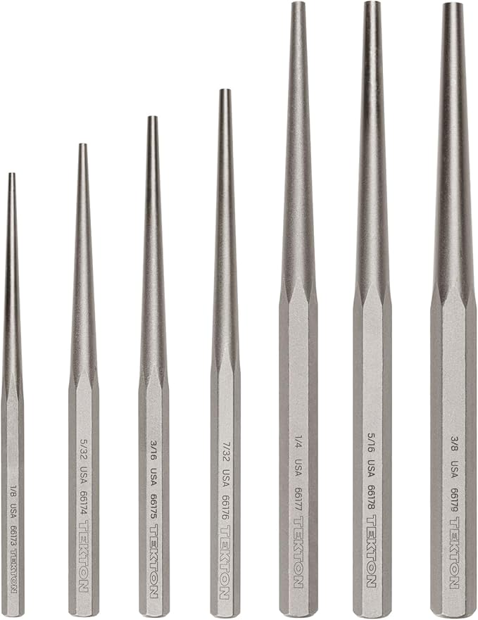TEKTON Alignment Punch Set, 7-Piece | PNC96003 | Made in USA by TEKTON