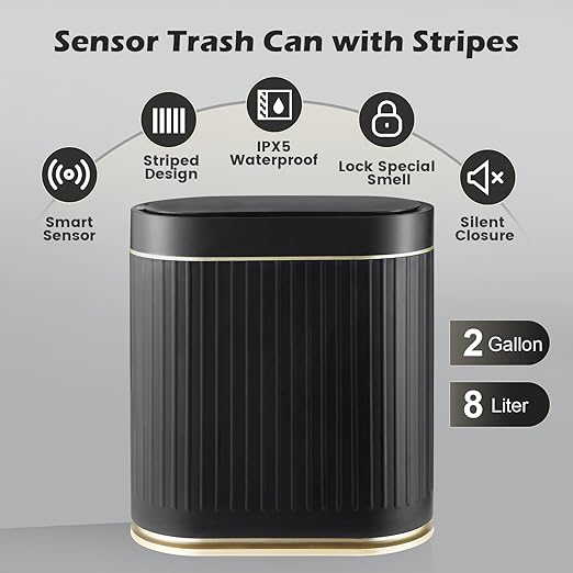 SYNCVIBE Bathroom Sensor Trash Can - Image 4