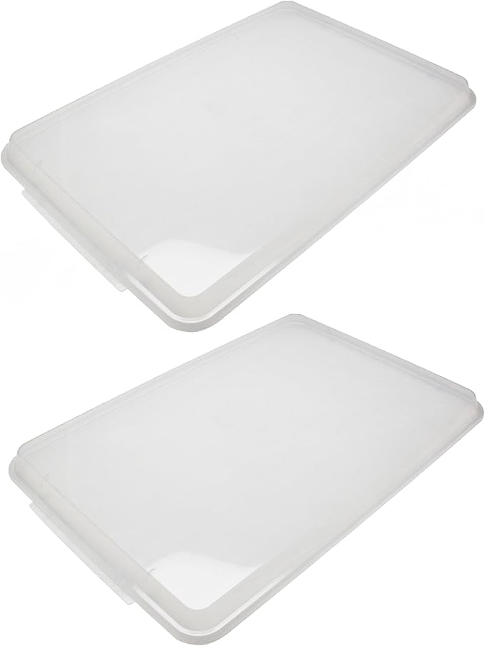 TrueCraftware- Full Size Polypropylene Sheet Pan Cover Clear Color Set of 2- by Unknown