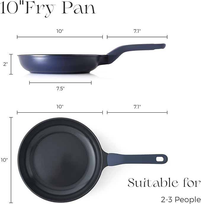 PRICUSIS Nonstick Frying Pan, 8/10/12 Inch Skillet - Image 9