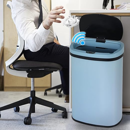 Dkeli Kitchen Trash Can for Bathroom Bedroom Home Office Automatic Touch Free - Image 3