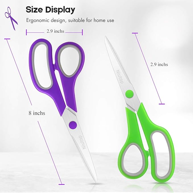 Scissors Bulk Set of 40-Pack, Niutop 8" Multipurpose Sharp Sewing Craft Fabric - Image 3