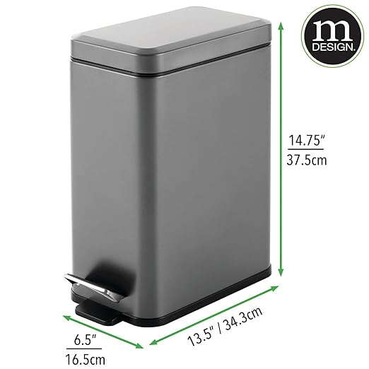 mDesign Pedal Bin — Waste Bin - Image 7