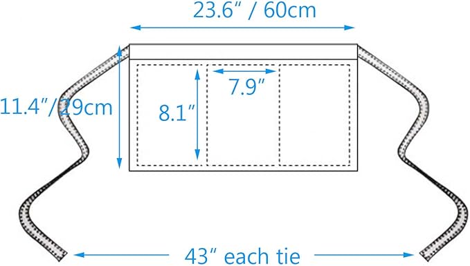 BOHARERS Waist Apron with 3 Pockets - Image 6