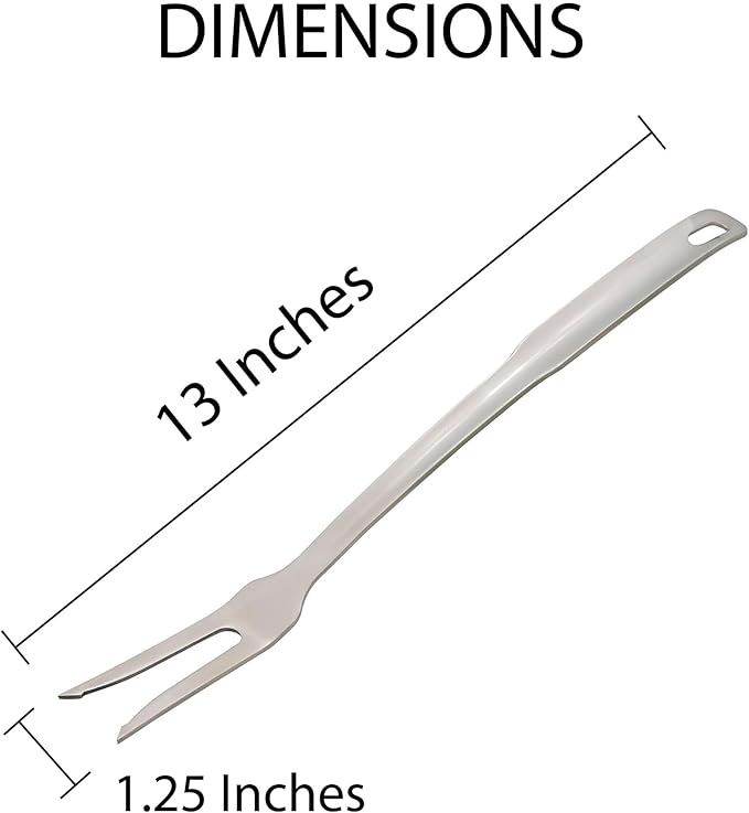 HIC Kitchen Serving Fork with Long Handle, 18/8 Stainless Steel - Image 6