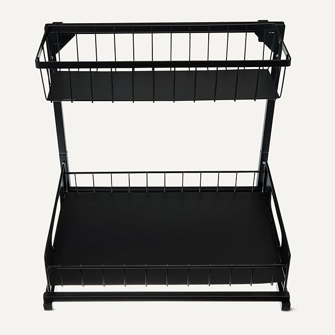 Amazon Basics L-Shape Under Sink Storage Pull Out Cabinet Organizer, - Image 4