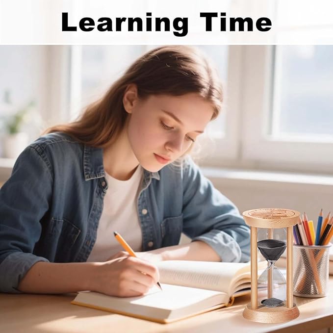2 Minute Hourglass, 2 Min Wooden Sand Timer, Wood Sand Watch, Two Minute Mini - Image 7