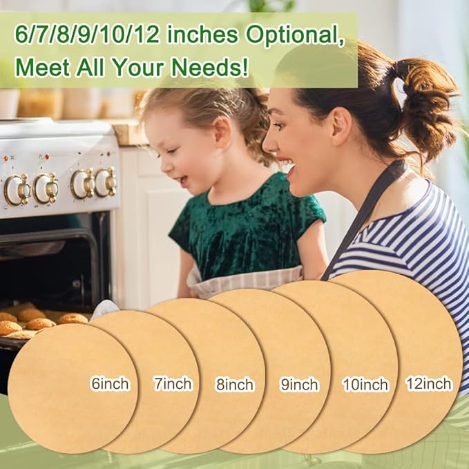 BOYAN Parchment Paper Rounds, Non Stick 9 Inch Parchment Paper - Image 7