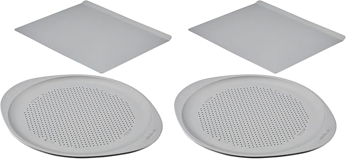 Farberware GoldenBake Nonstick Baking Sheet and Pizza Crisper Pan Set, 2 Piece by Farberware