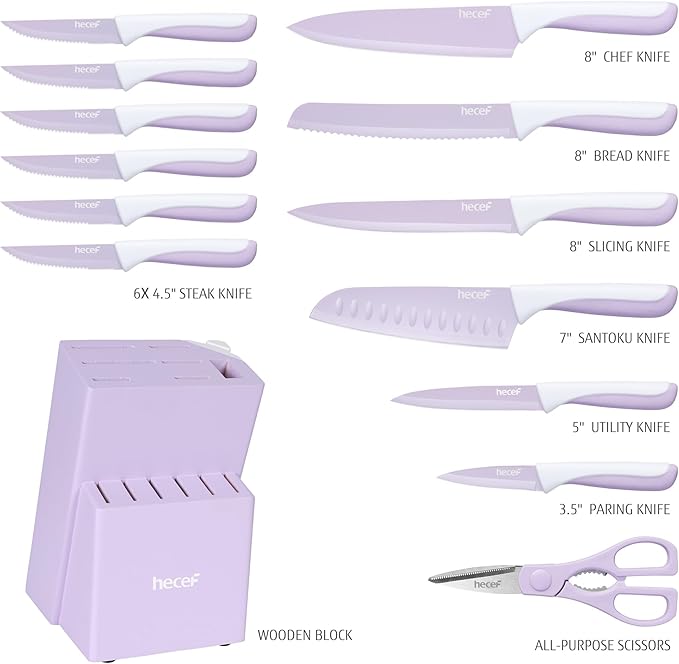 hecef 15 Pieces Kitchen Knife Set - Image 2