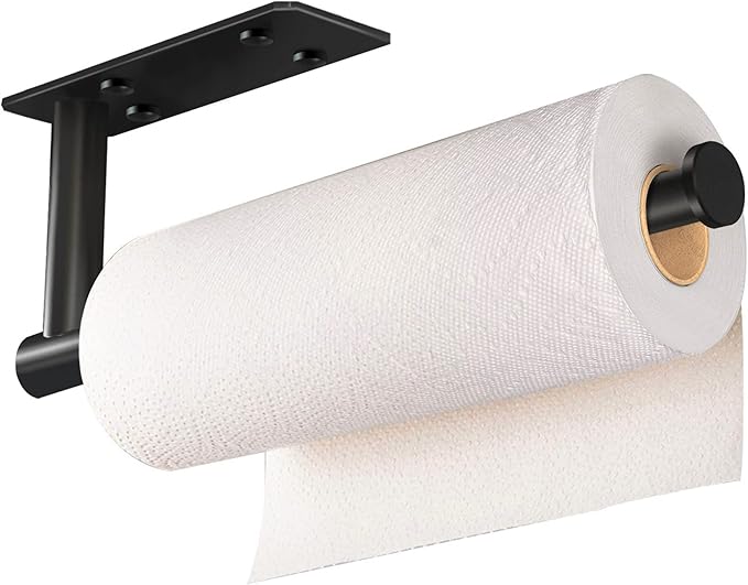 VAEHOLD Self Adhesive Paper Towel Holder Under Cabinet Mount, Wall Mounted - Image 8