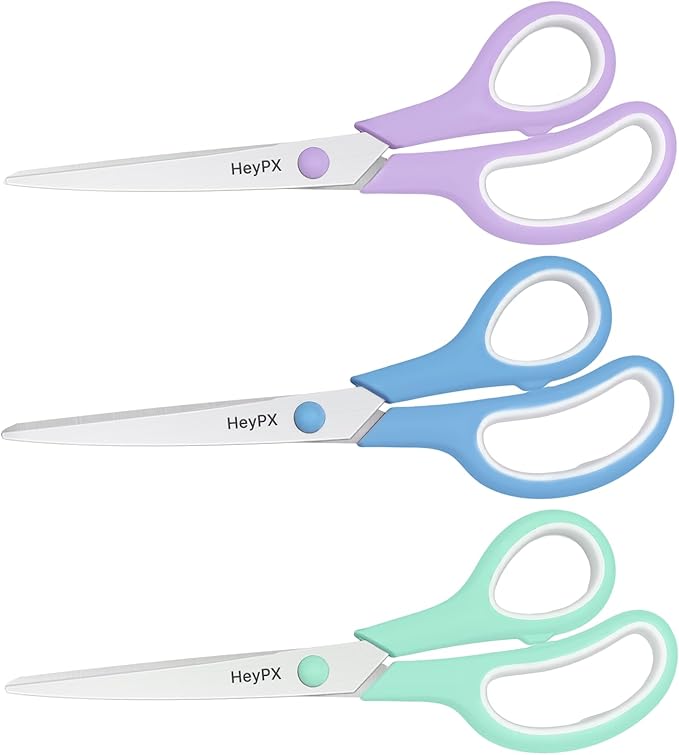 3-Pack 8.5" Ultra Sharp Stainless Steel Scissors - Image 7