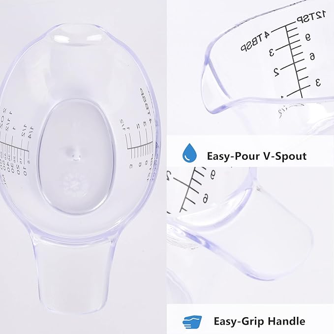4 Pack Small Measuring Cups, 2oz/60ml Mini Measuring Cup - Image 5
