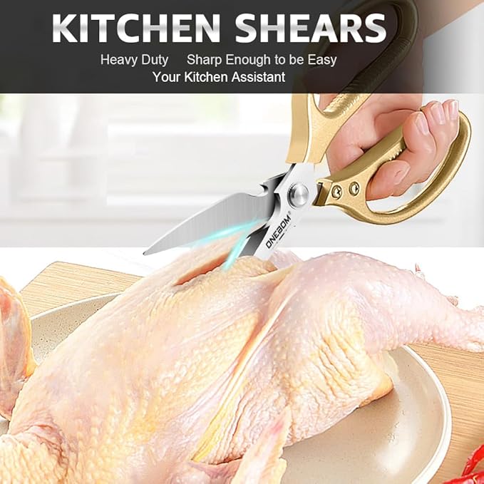 ONEBOM 2 Pack Kitchen Shears - Image 3