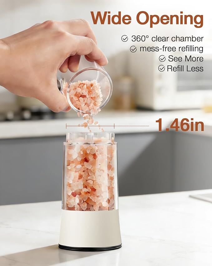 Gravity Electric Salt and Pepper Grinder Set - Image 4