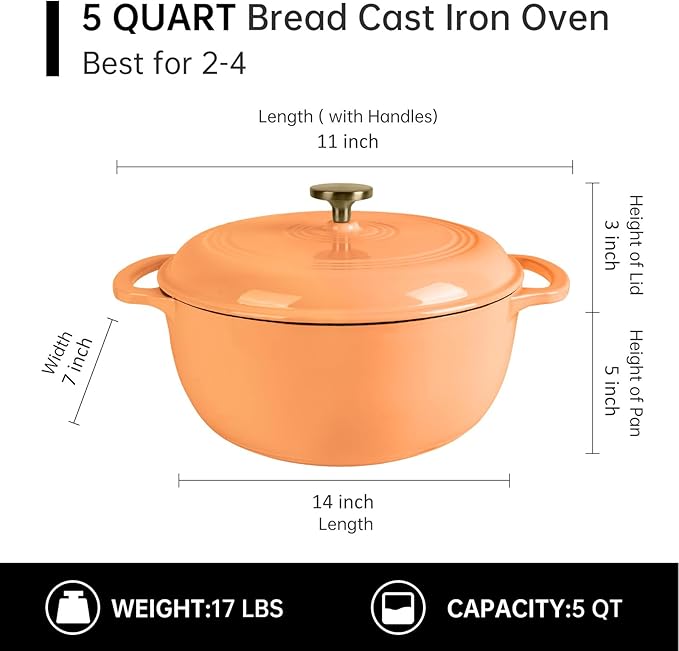 Premium Enameled Cast Iron Dutch Oven - Image 2