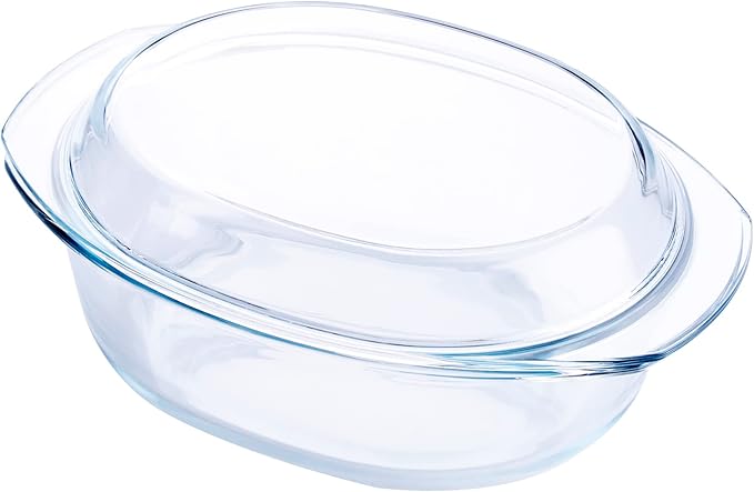 Oval Tempered Glass Casserole Dish, Tough Glass Casserole Baking Dish - Image 6