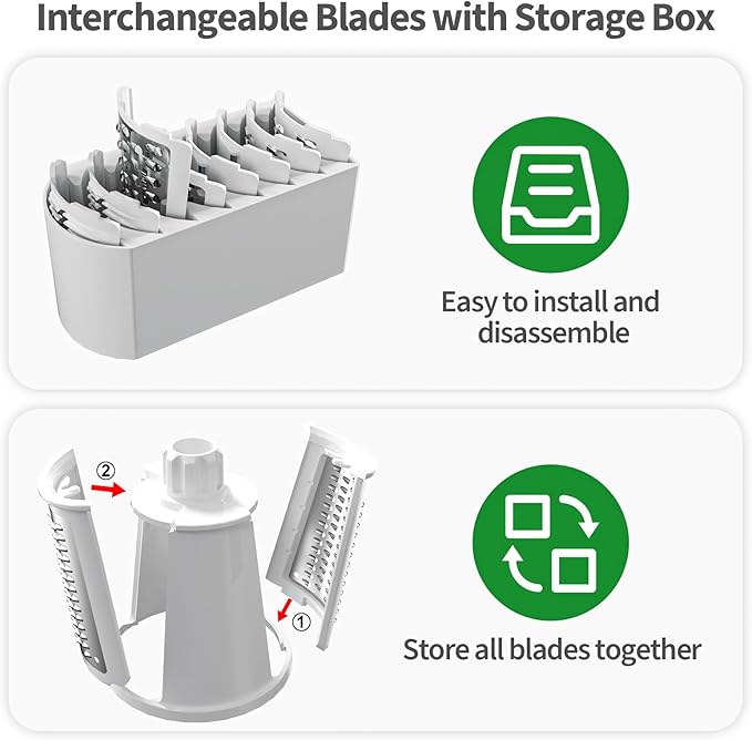 Ourokhome Rotary Cheese Grater Cheese Shredder - Image 5