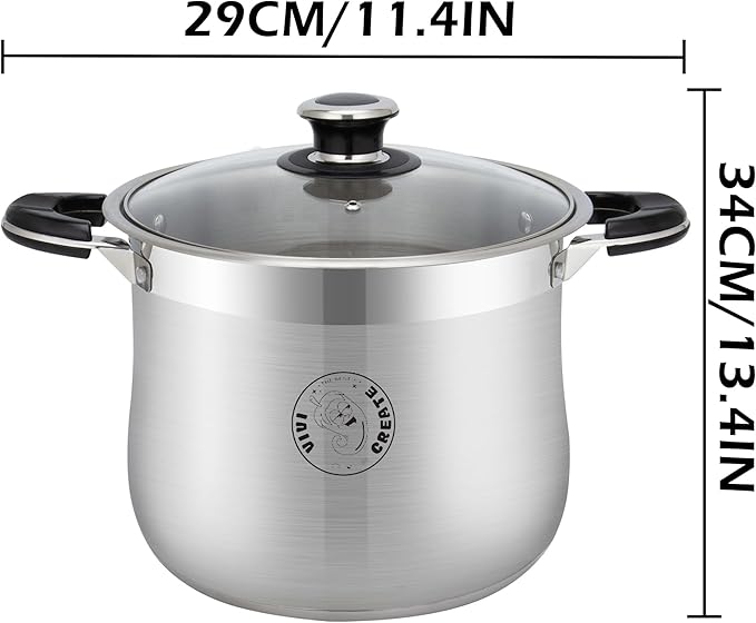 Vivicreate 27.5 Quart Stainless Steel Stock Pot - Image 2