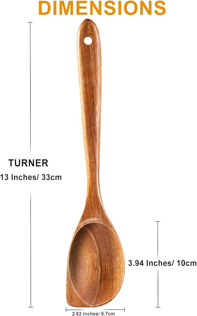 2 Pack Premium wooden spoons for cooking - Image 6