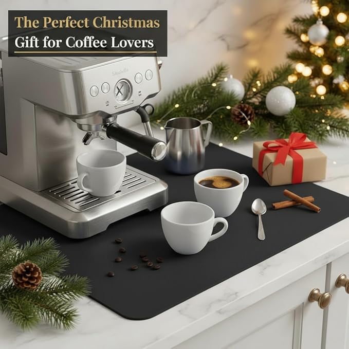Dish Drying Mat Super Absorbent – 24" x 16" Coffee Mat - Image 8