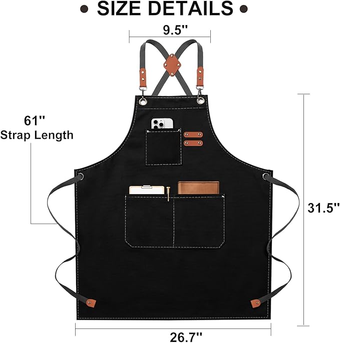ZOMAO Chef Apron for Women Men - Image 7
