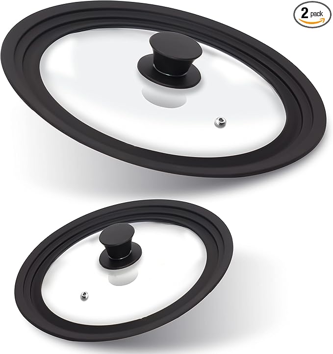 Anaeat Silicone Universal Lid for Pots, Pans and Skillets by Anaeat