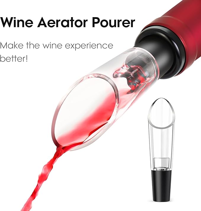 Beneno Multifunctional Wine Bottle Opener Gift Wing Corkscrew, Foil Cutter - Image 7