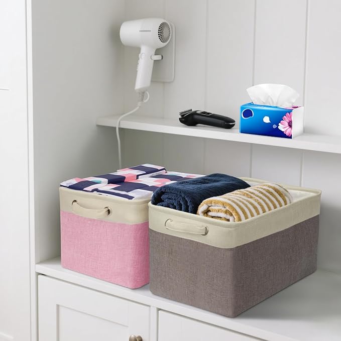 BALEINE 2 Pack Fabric Closet Storage Bins - Image 5