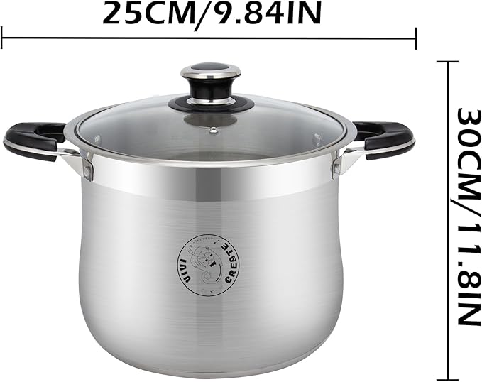 Vivicreate 18.5 Quart Stainless Steel Stock Pot - Image 2