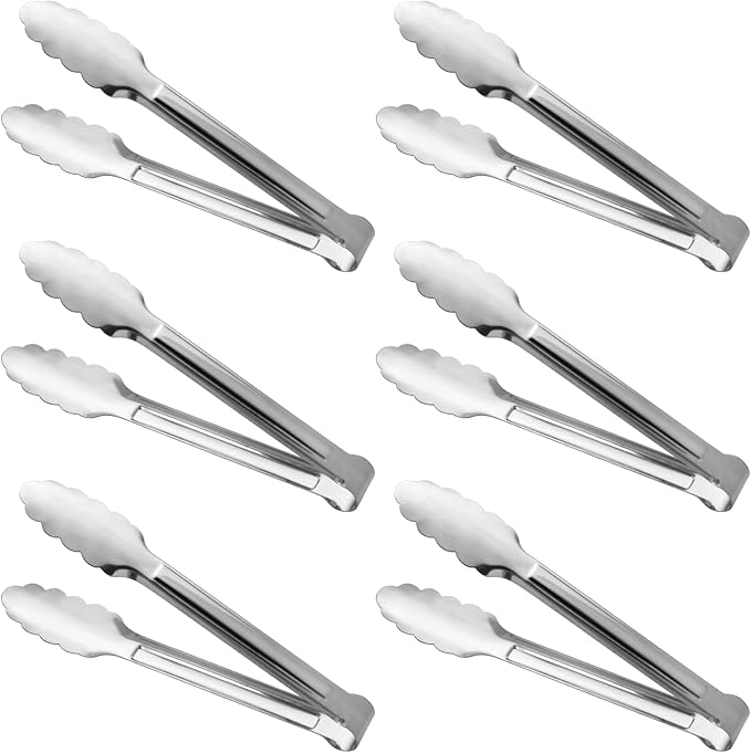 Stainless Steel Food Tongs by Unknown