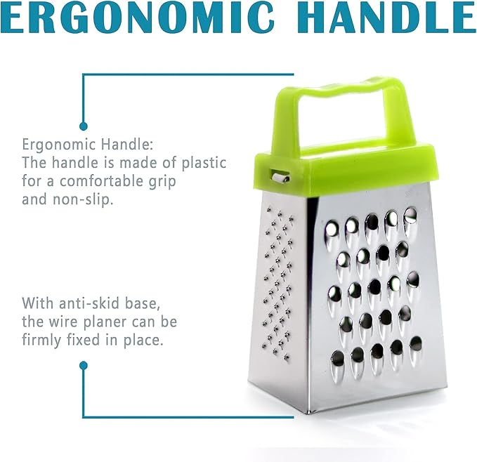 3Pcs Mini Cheese Grater, Professional Box Grater, Stainless Steel - Image 5