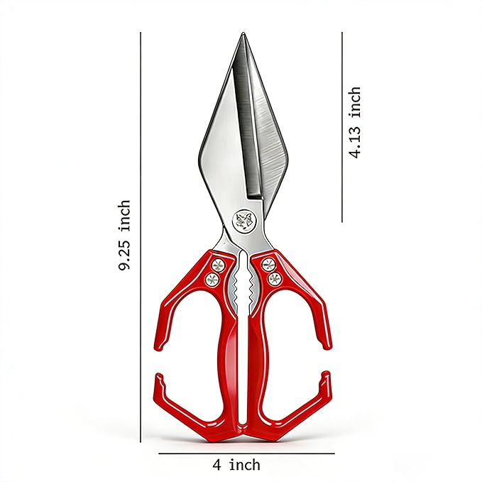Multifunctional Heavy Duty Poultry Shears, Japanese High-Carbon Steel Kitchen - Image 5
