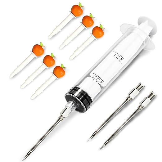 CloudHand Meat Turkey Pop Up Timer & Flavor Injector Set, Turkey Thermometer by CloudHand