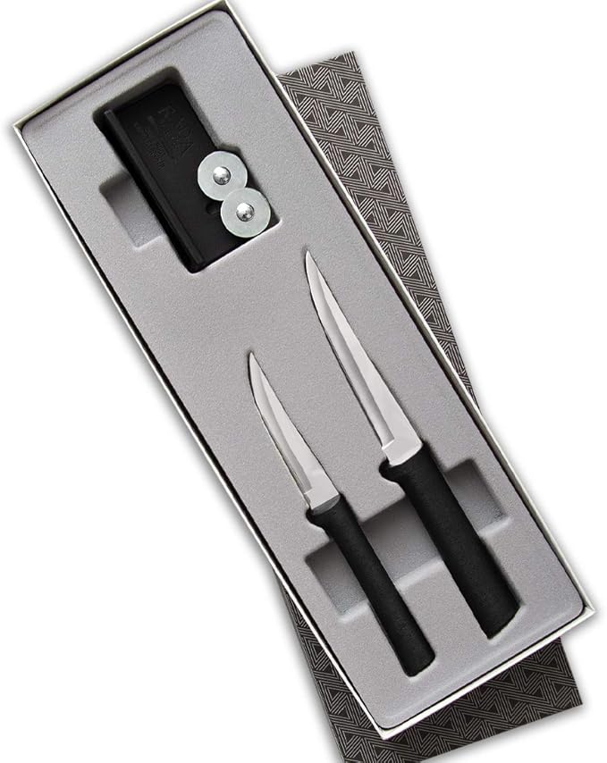 Rada Cutlery Paring Plus Sharpener Set, 3-Piece Knife Set by RadaCutlery