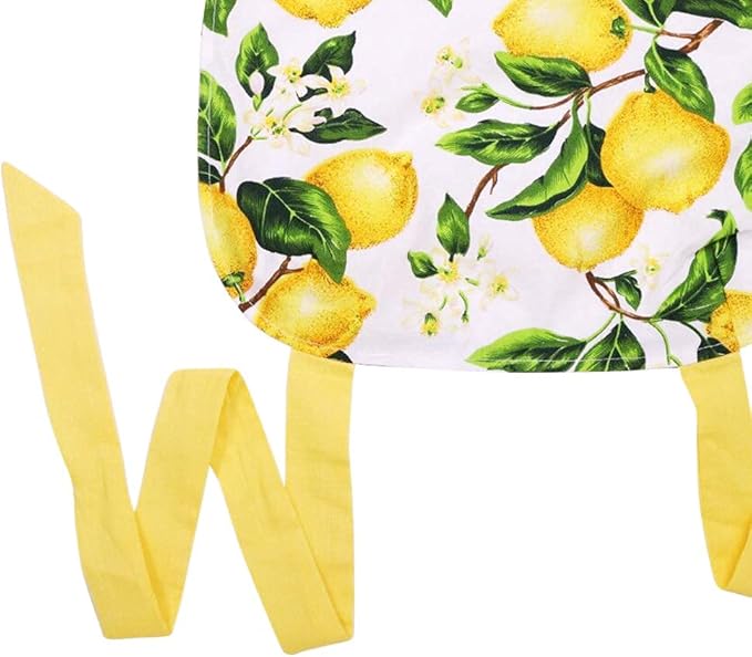 G2PLUS Thick Lemon Cotton Apron, Kitchen Apron - Image 5