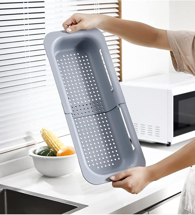 Expandable Over Sink Strainer for Kitchen Sink, Adjustable Sink Colander Basket - Image 6