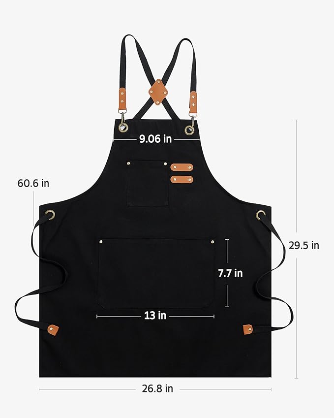 Syntus Chef Apron for Men Women Kitchen Cooking Apron - Image 2