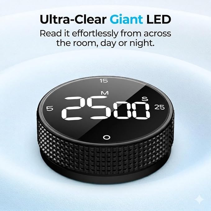Rechargeable Magnetic Kitchen Timer - Image 5