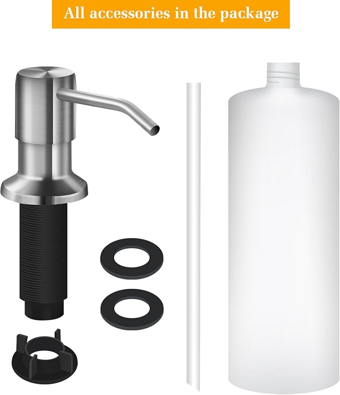Soap Dispenser for Kitchen Sink, Built in Sink Soap Dispenser Lotion Dispenser - Image 5