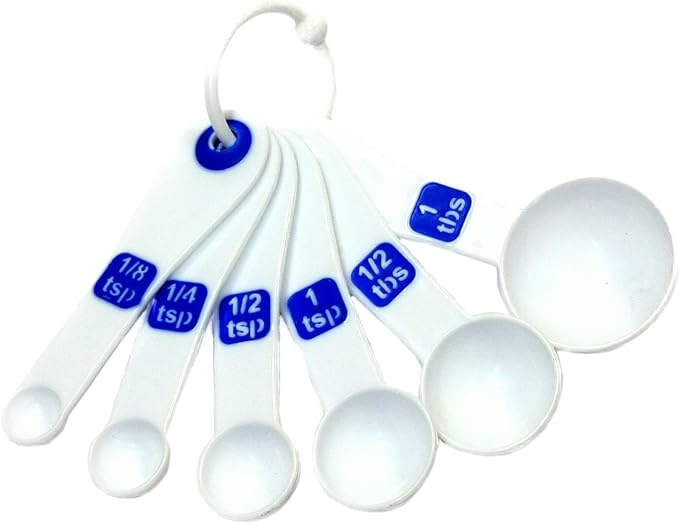 Chef Craft Select Plastic Measuring Spoon Set, 6 piece set by MaxiAids