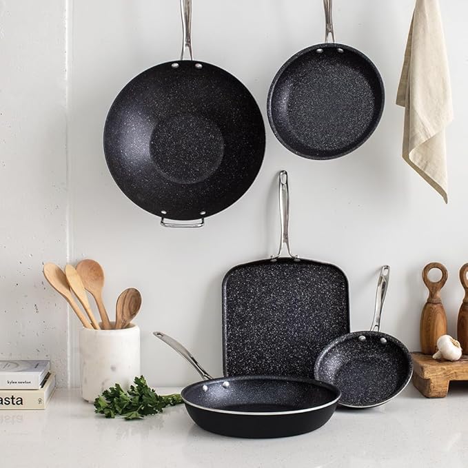 Nordic Ware Basalt Aluminum Saute Skillet, Ceramic Coating - Image 8