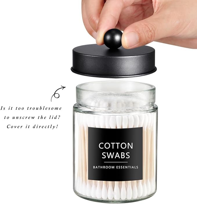 SheeChung 2-Pack Qtip Holder Dispenser - Image 3